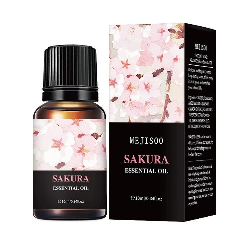 Water-soluble aromatherapy essential oils, 15 scents, for indoor deodorizing, long-lasting fragrance, and air freshening, 10ml.